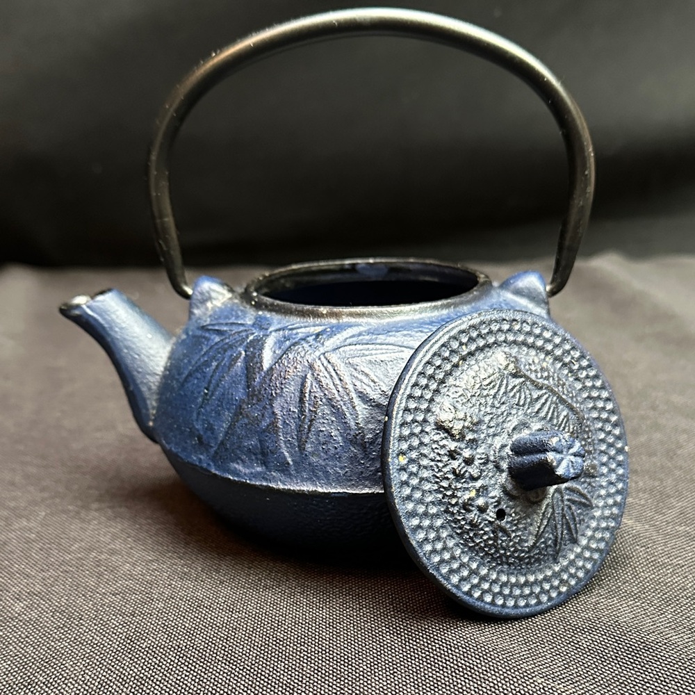 20 Oz. Blue Cast Iron "Osaka tetsubin” teapot